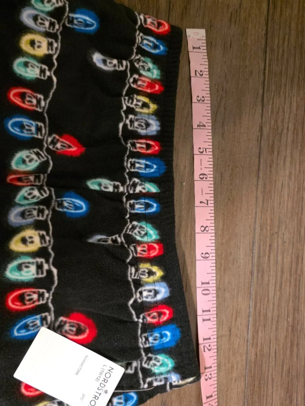 Nordstrom Boys Christmas Light Pajama Pants NWT 10/11 Fuzzy Flannel